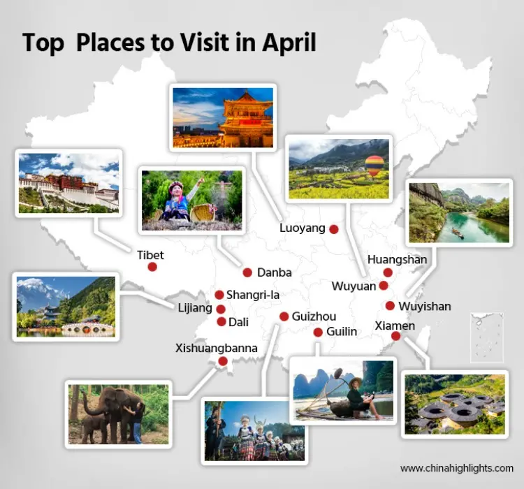 The Top 9 Places to Visit  in April in China
