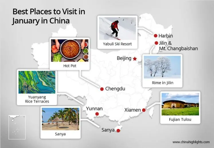 Best Places to Visit in January in China